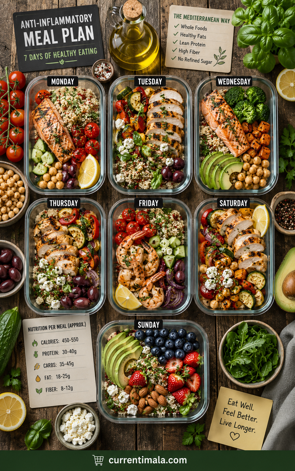 Anti-Age Mediterranean Diet for Longevity