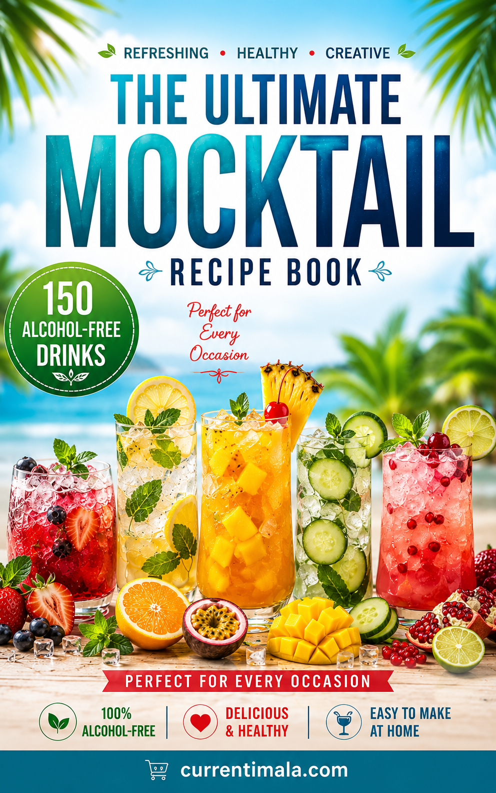 Ultimate Mocktail Recipe Book | Refreshing Alcohol-Free Drinks for Every Occasion