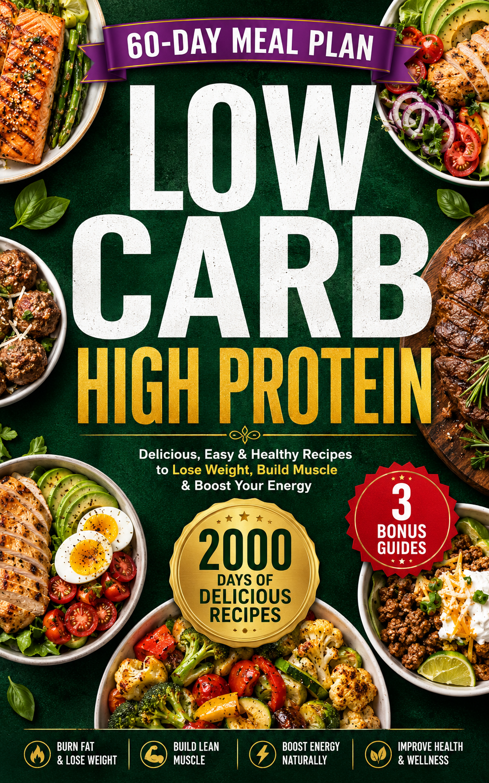Low Carb High Protein Cookbook | Delicious Everyday Recipes for Healthy Living