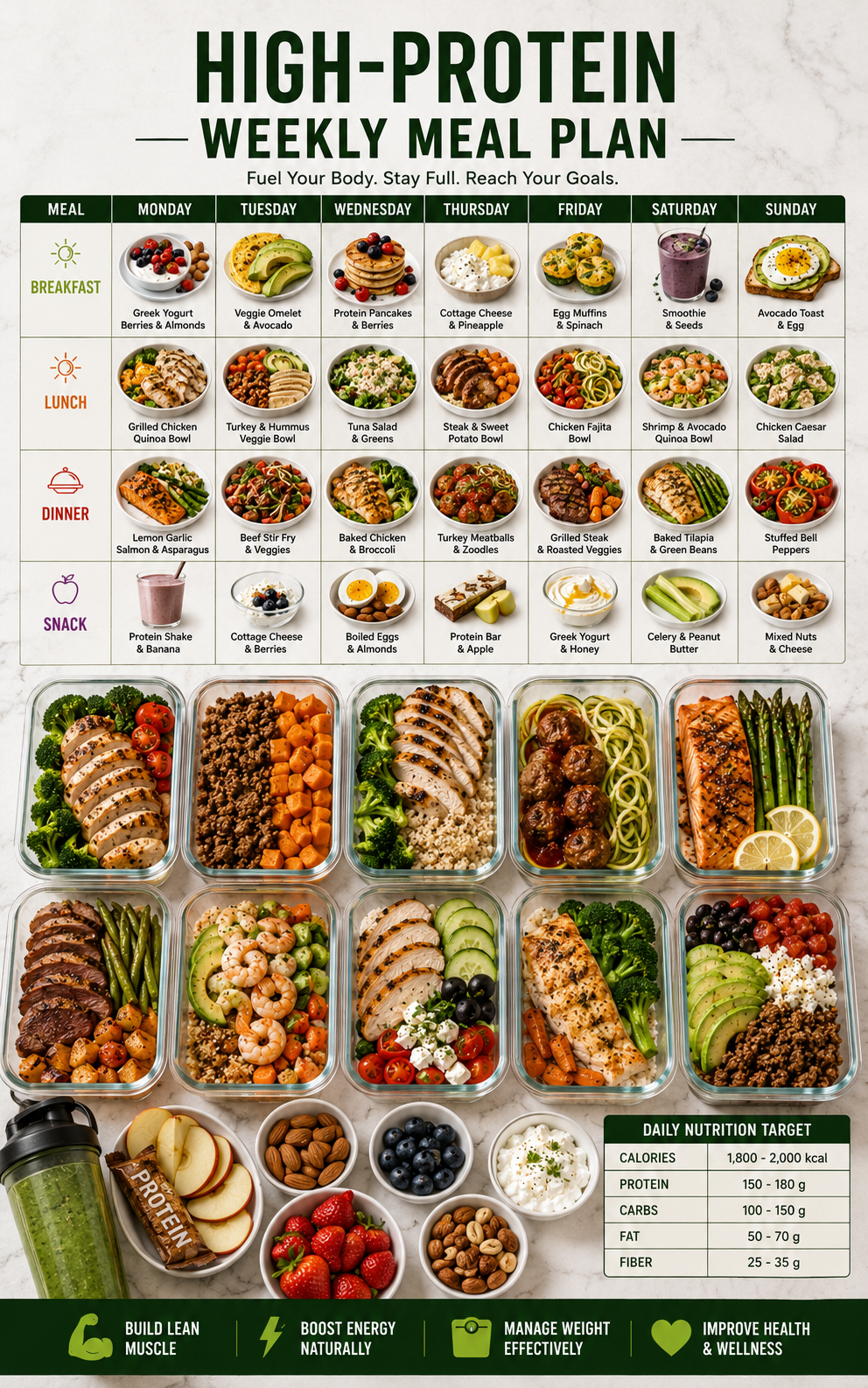Low Carb High Protein Cookbook | Delicious Everyday Recipes for Healthy Living
