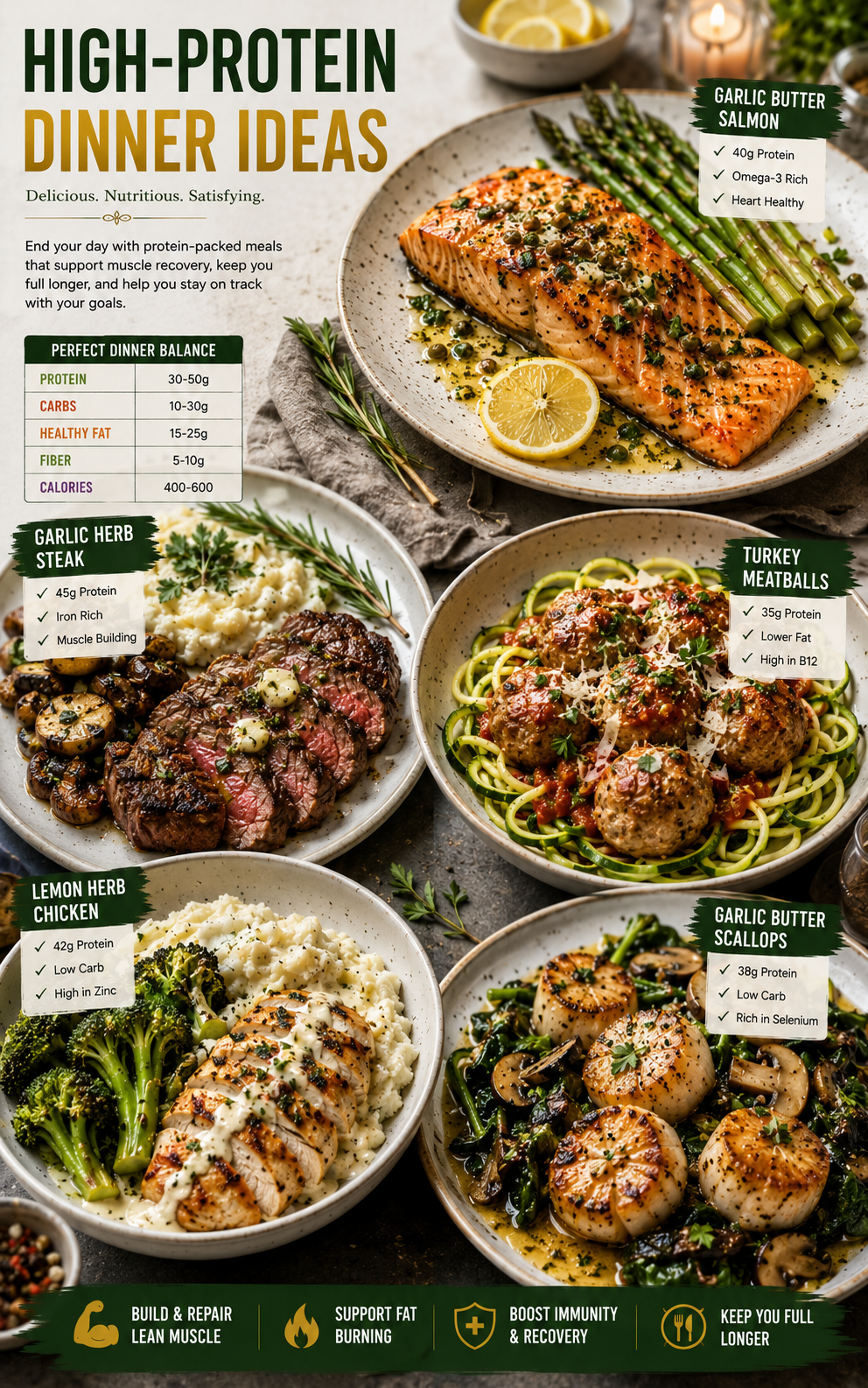 Low Carb High Protein Cookbook | Delicious Everyday Recipes for Healthy Living